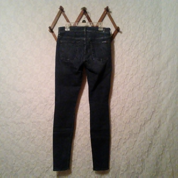 7FAM The Skinny Dark Jeans Women's Sz 28 - Picture 2 of 8